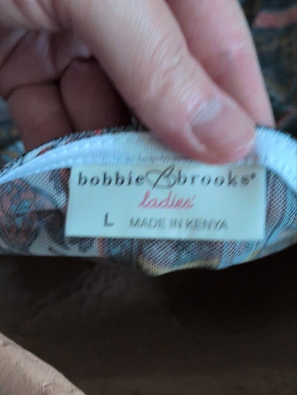 Bobbie Brooks Multicolor Patchwork Peasant Boho Blouse Size XL - Picture 4 of 5